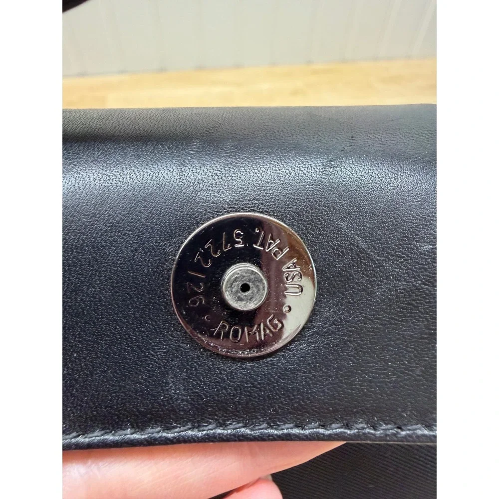 Vintage Coach Mercer Mini Satchel Bag 7417 Black Twill Leather Y2K Quiet Luxury